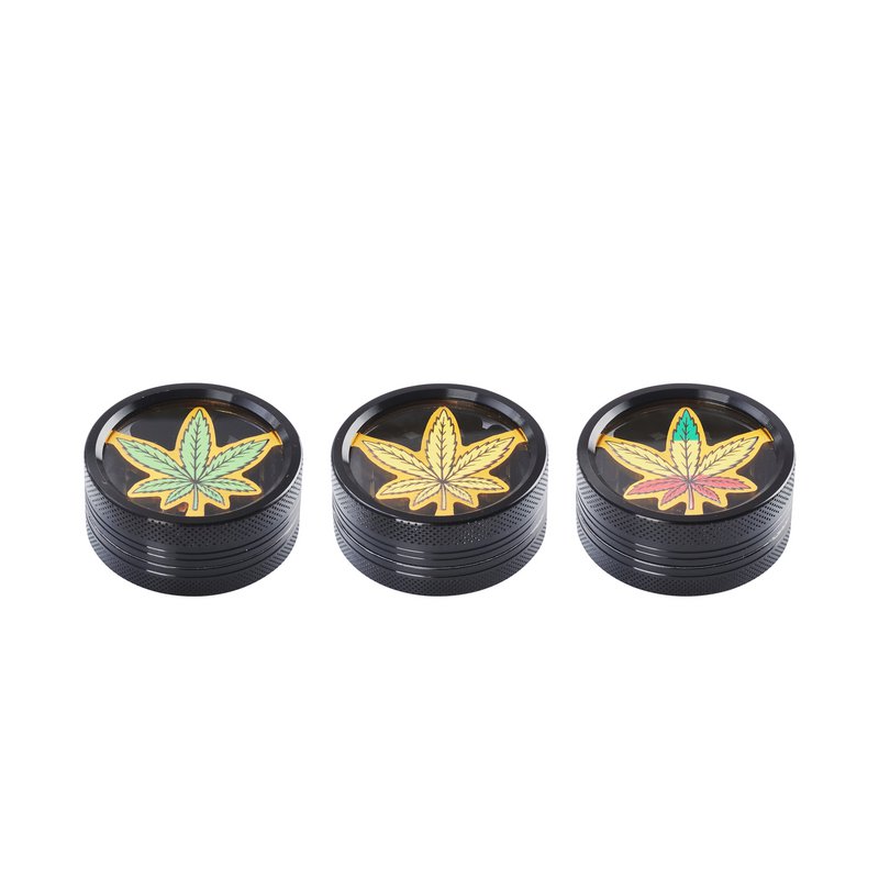 Grinder motif feuille