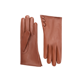 Céline | Leren handschoen met manchet met knopen