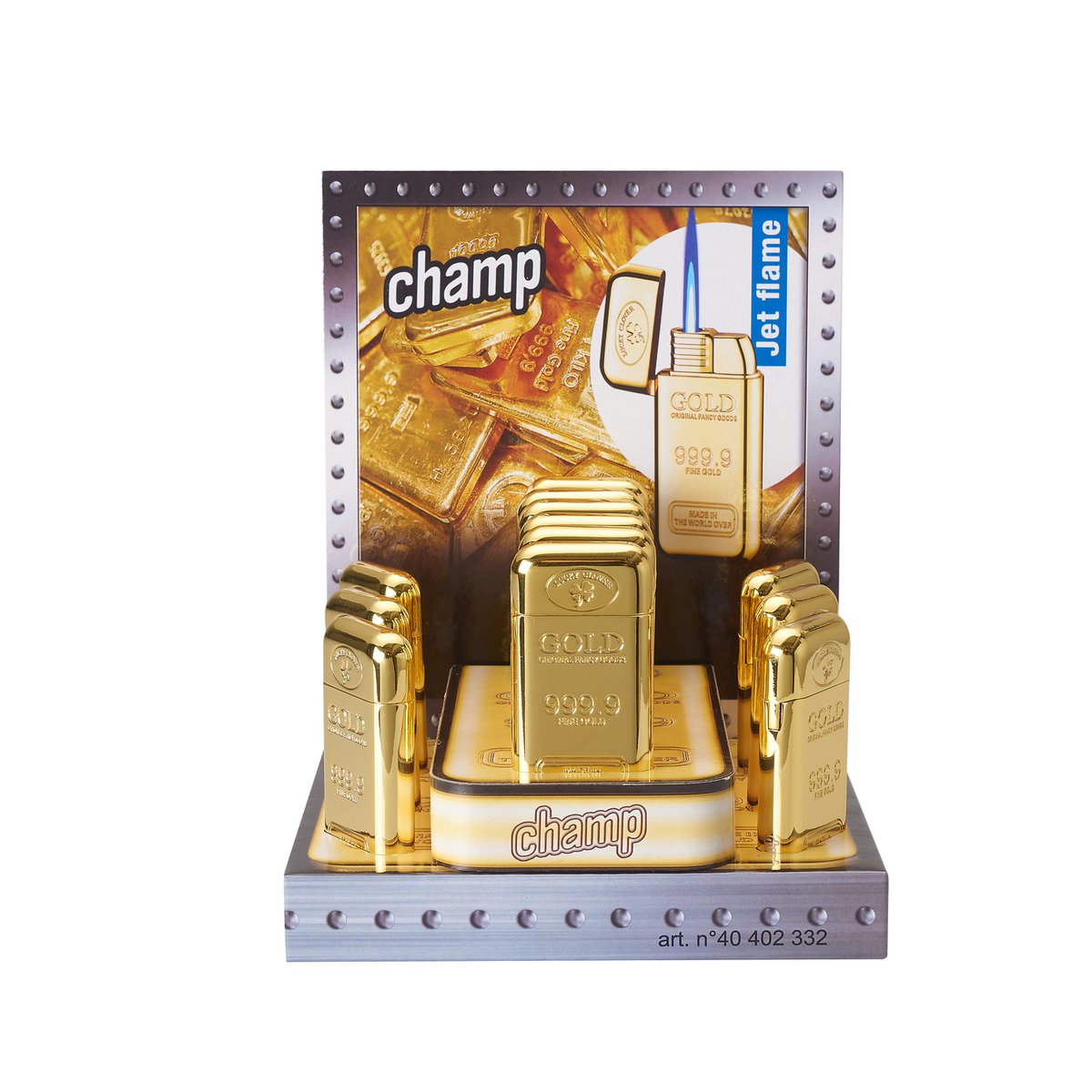 Briquet Jetflame Goldbar