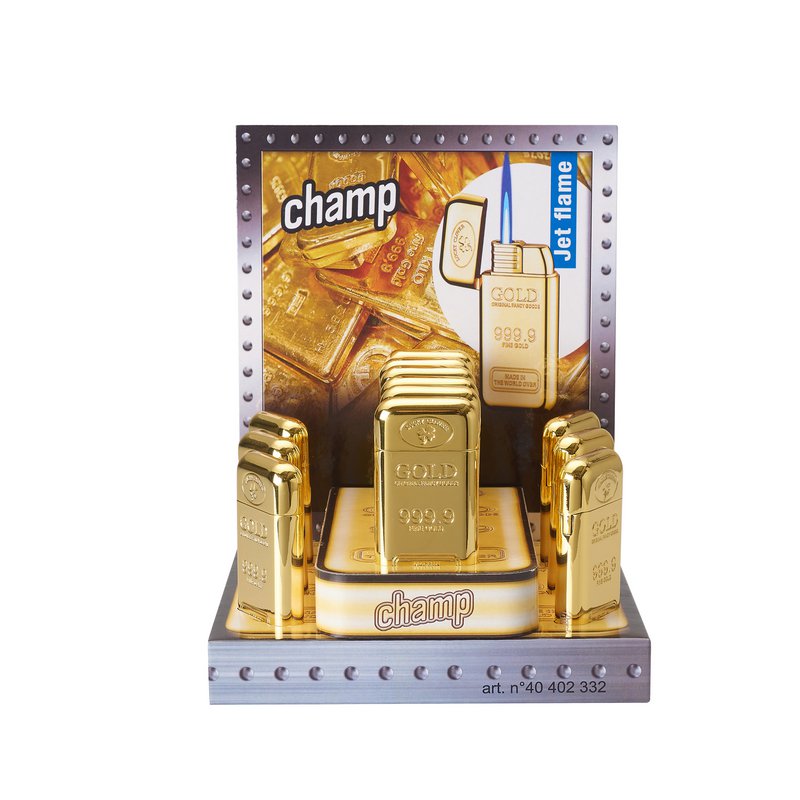 Briquet jetflame Goldbar