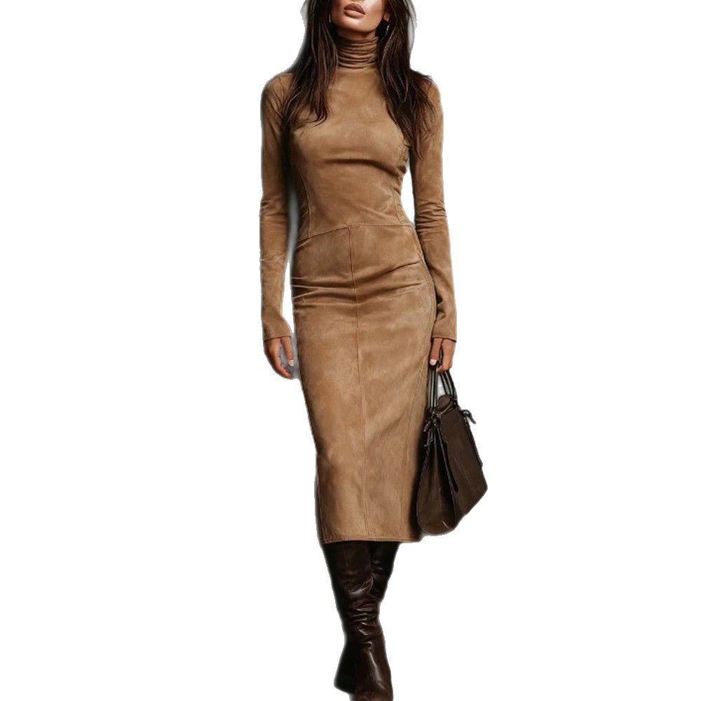 Coltrui met lange mouwen Jurk Mode Sexy nauwsluitende Bodycon Lange jurken Dameskleding