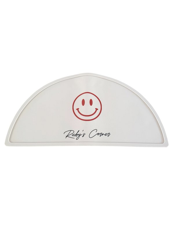 Tischset aus Silikon – Beige – Smiley