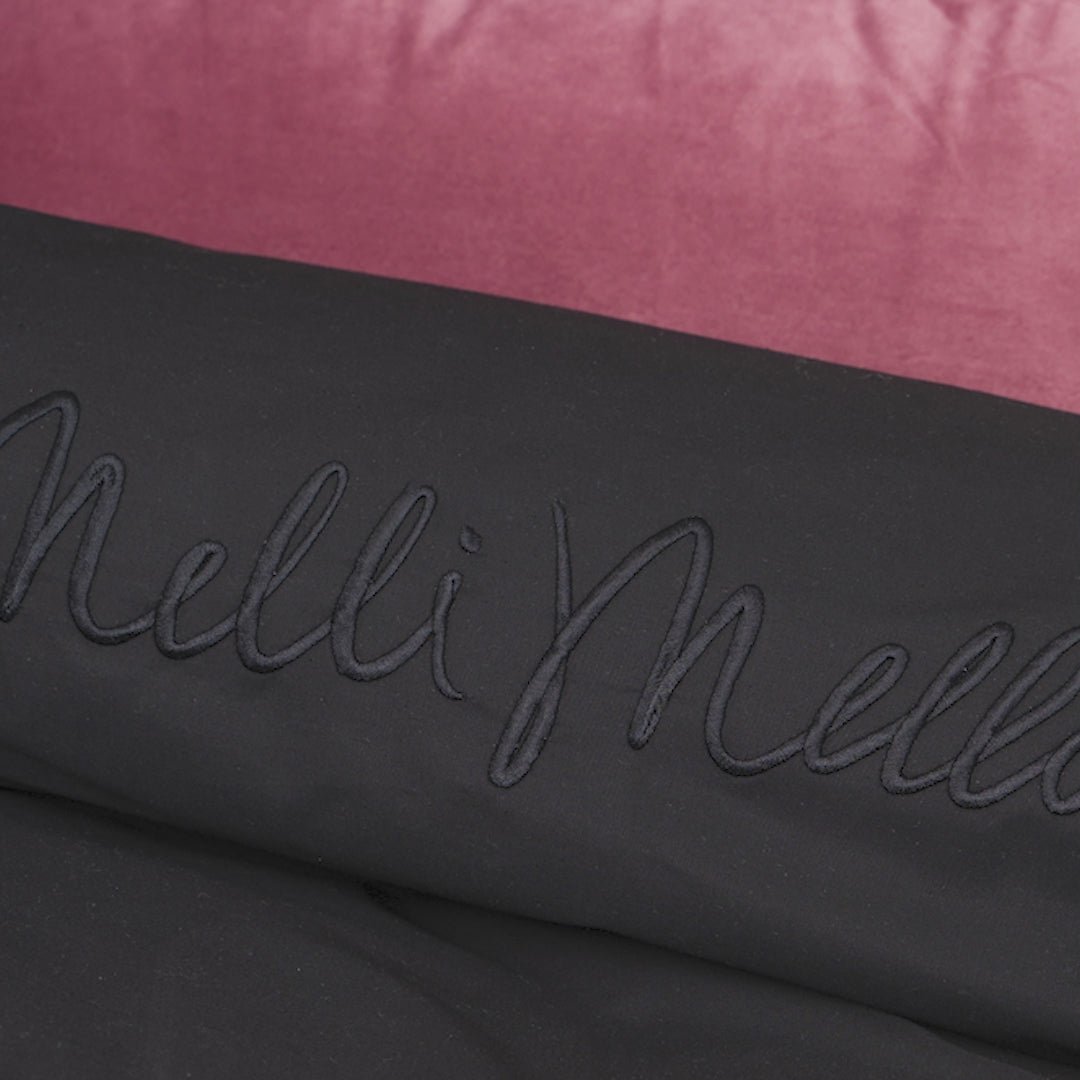Melli Mello Back to Black Dekbedovertrek | Luxe Percal Katoen | Tijdloos Zwart