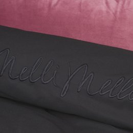 Melli Mello Back to Black Dekbedovertrek | Luxe Percal Katoen | Tijdloos Zwart