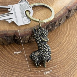 "No Drama Llama" Llama nøglering - Cool Llama/Alpaka vedhæng - Lucky Charm og gave til Lama elskere