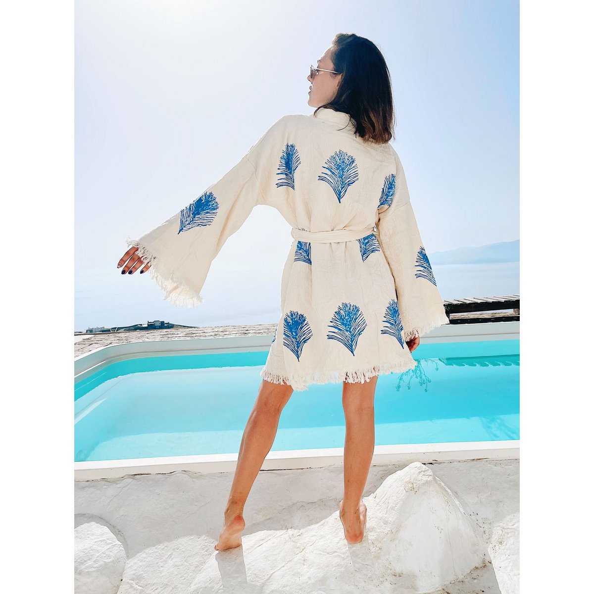 Organic Cotton Short Kaftan Elafry