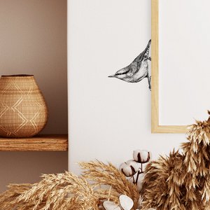 Boomklever muursticker