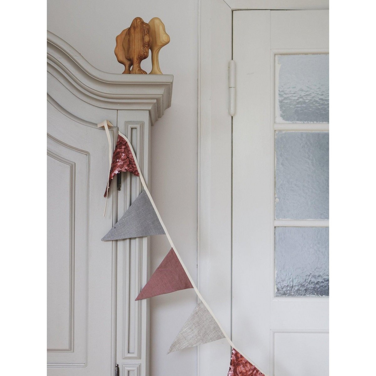 Guirlande de Sequins « Rose et Gris »