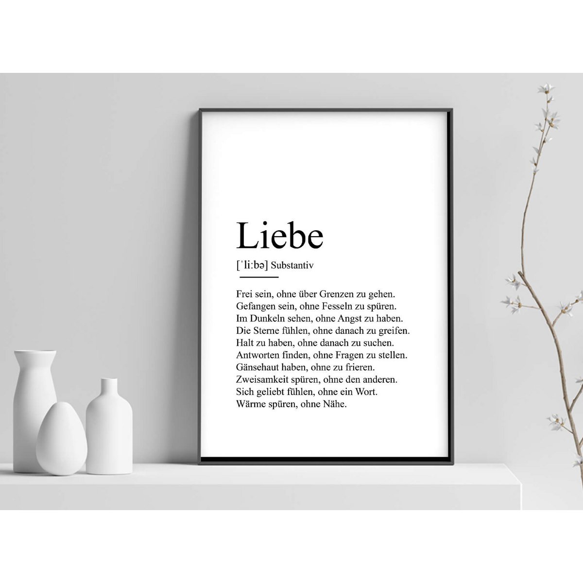 Definition "love" poster