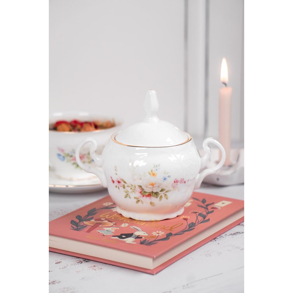 Sugar pot English garden 300 ml Isabelle Rose