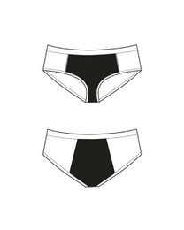 Pantaloni mestruali ragazze hipster – super assorbenti (stampa nera, rosa)
