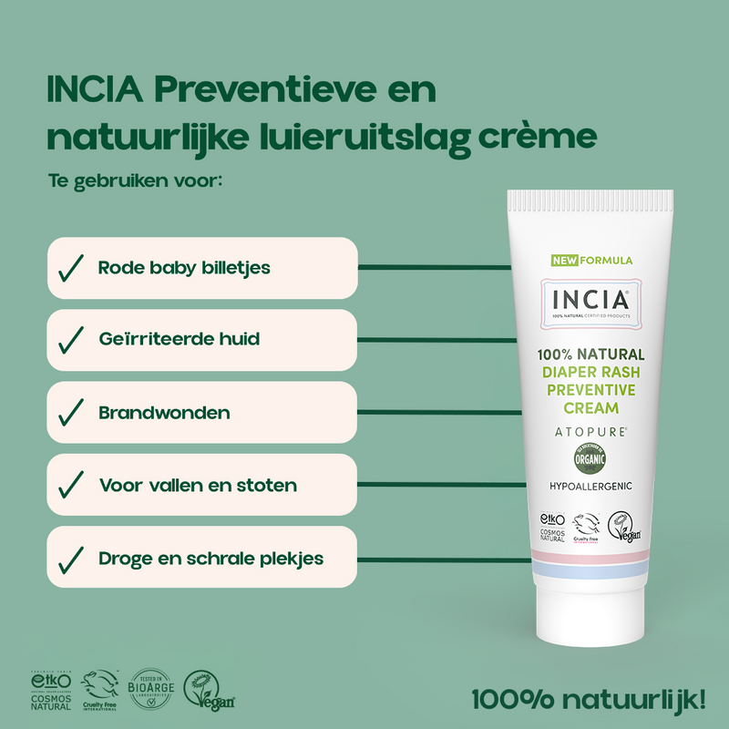 INCIA Vorbeugende und natürliche Windelausschlagcreme