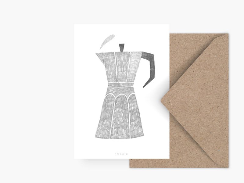 Postkarte / Coffee Pot