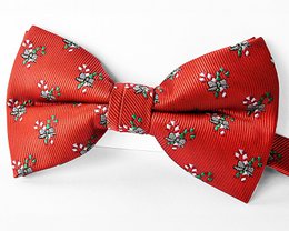 Bowtie - Rød med bolsjer