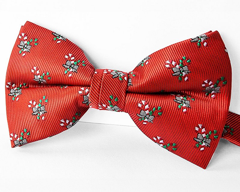 Bowtie - Rød med bolsjer