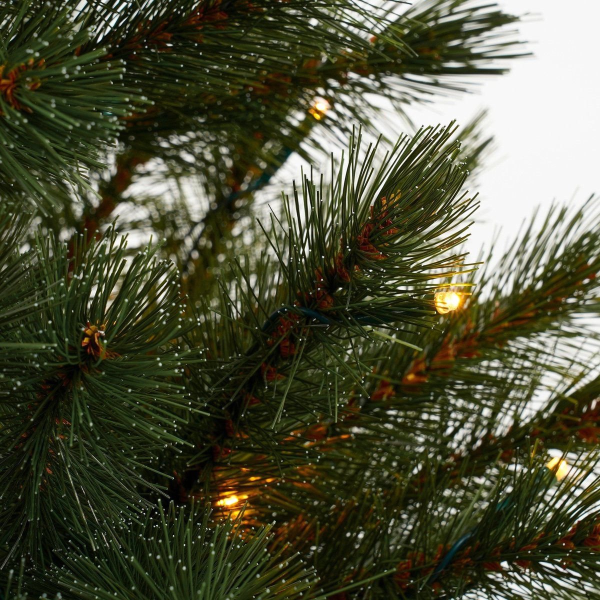 Albero di Natale artificiale illuminato Bristlecone Fir Green