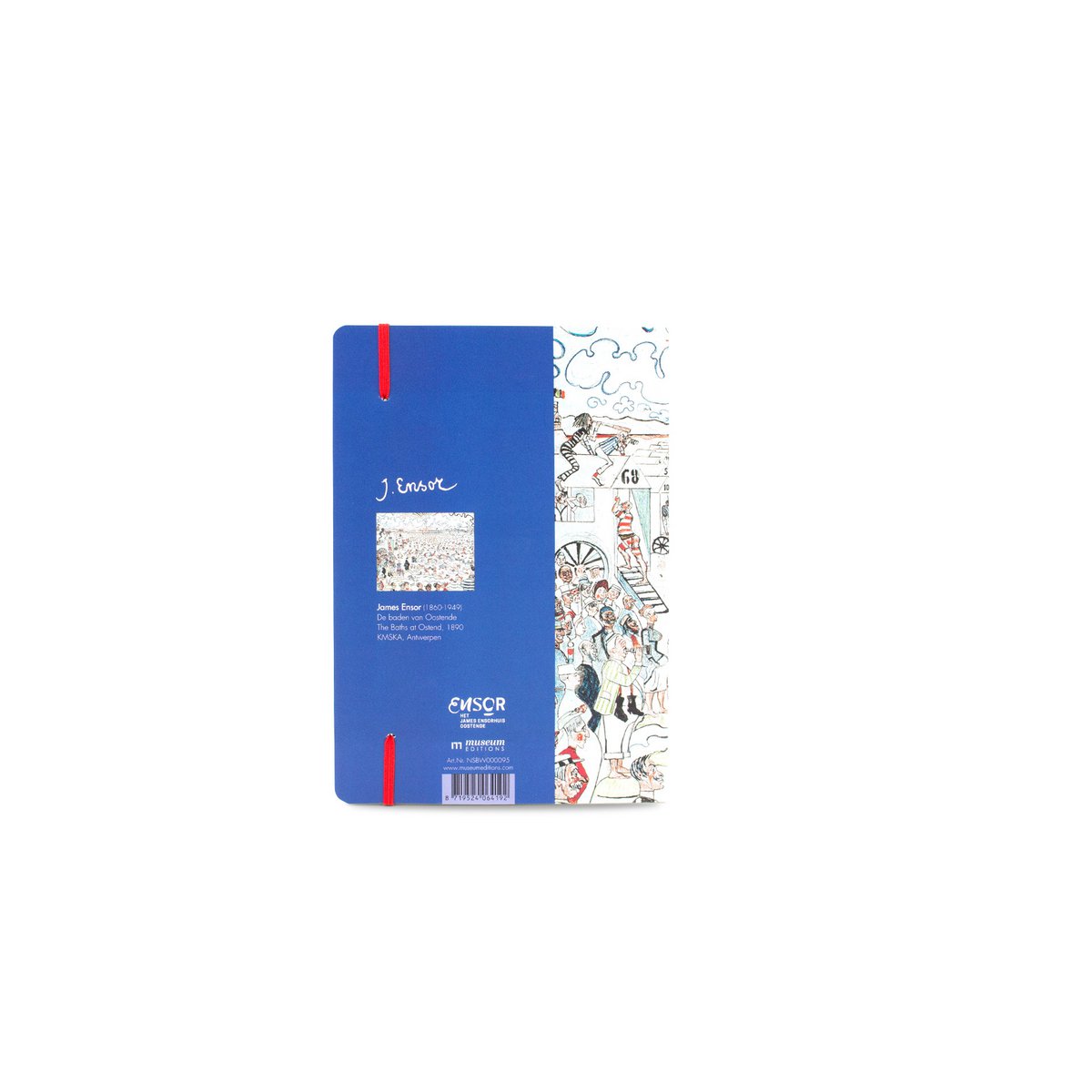 Softcover-Buch A5, James Ensor, Die Bäder in Ostende