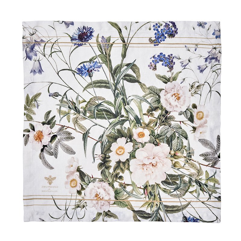 Linen napkin - Blue flower garden  JL