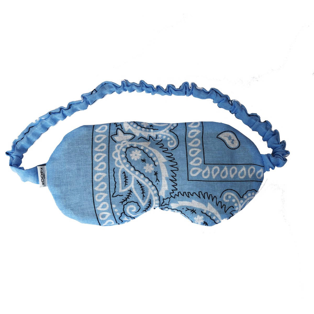 Ontspannend oogmasker - lijnzaad en lavendel - Sky Blue Bandana