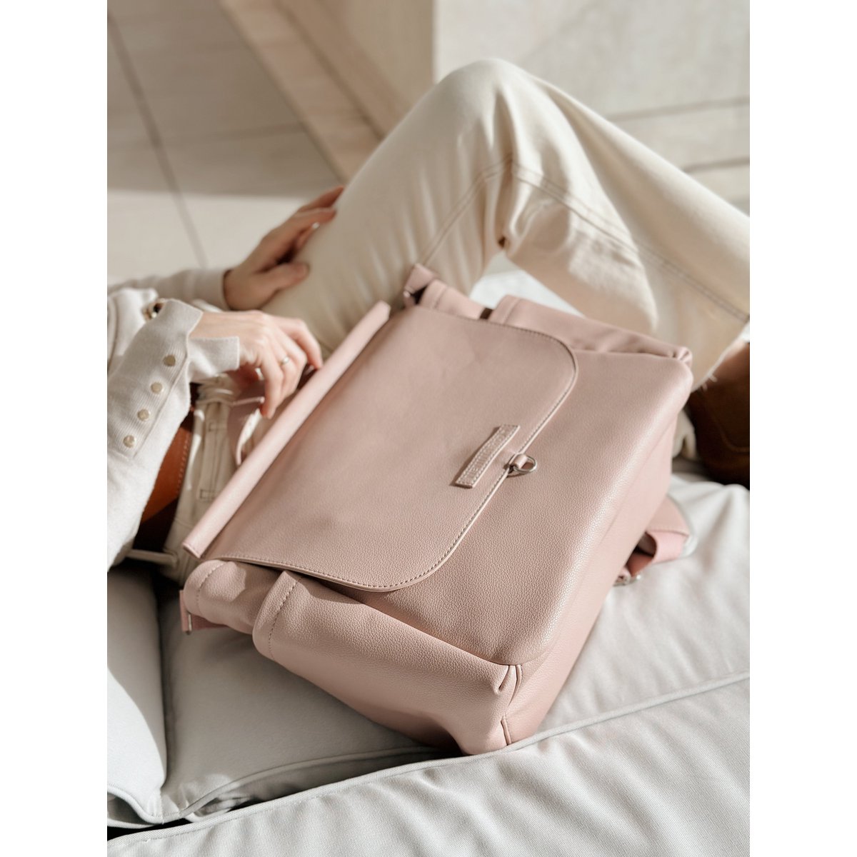 MIREM Umstandstasche von Nenina & Co. Blassrosa + Wickelauflage als Geschenk