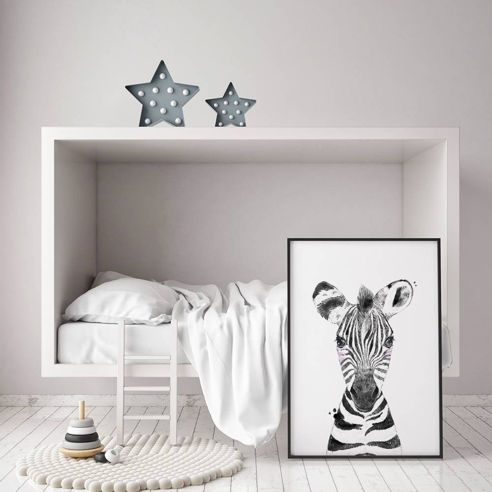 Zebra Children's room poster