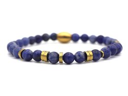 Morse code armband papa hematiet goud