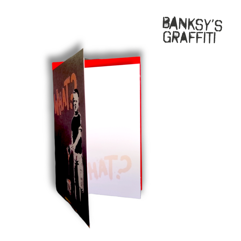 Carte de vœux Banksy - Quoi ?