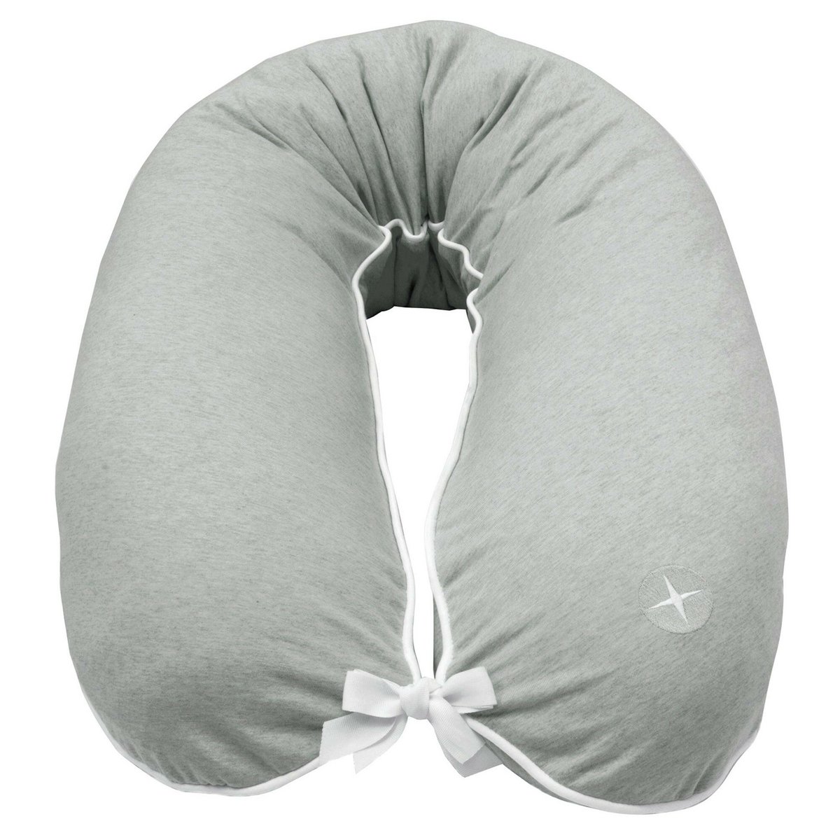 Cuscino per allattamento grigio