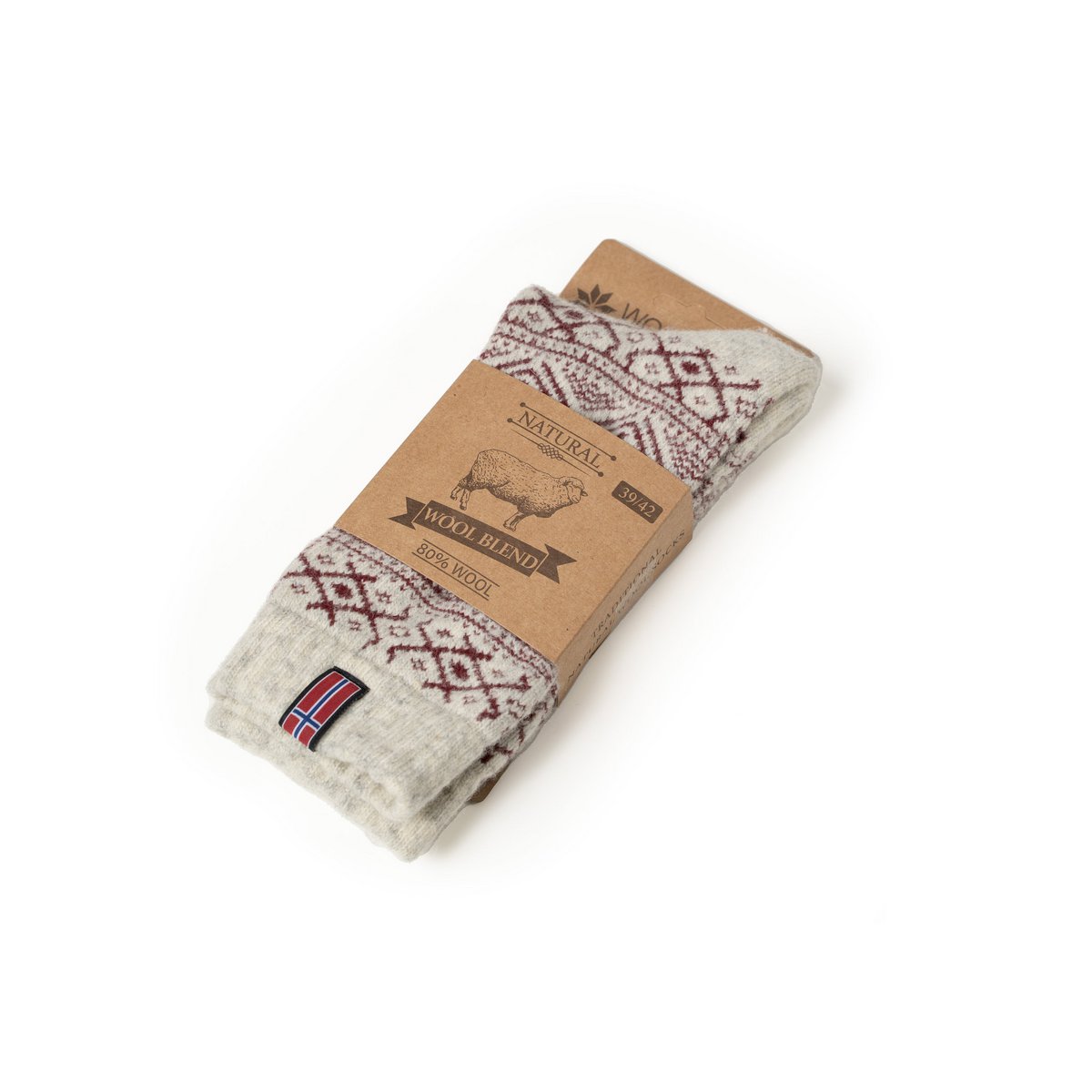 Scandinavian wool socks "Norway"
