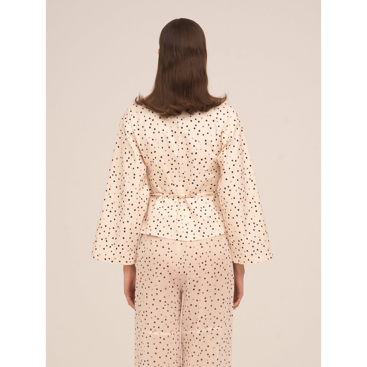 Cream Polka Dot Fuji Jacket