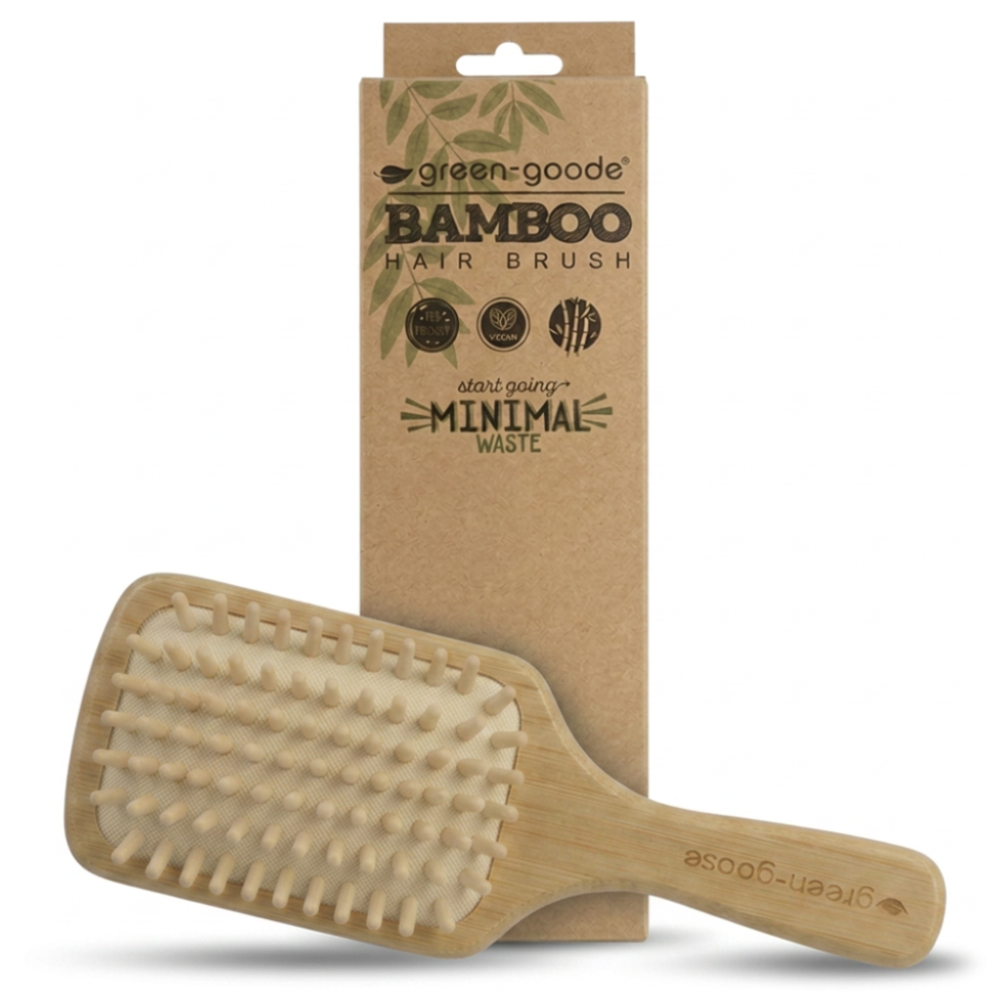 green-goose Brosse à cheveux en bambou XL