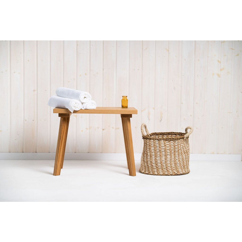 Holzbank BENT aus Eiche 60 cm