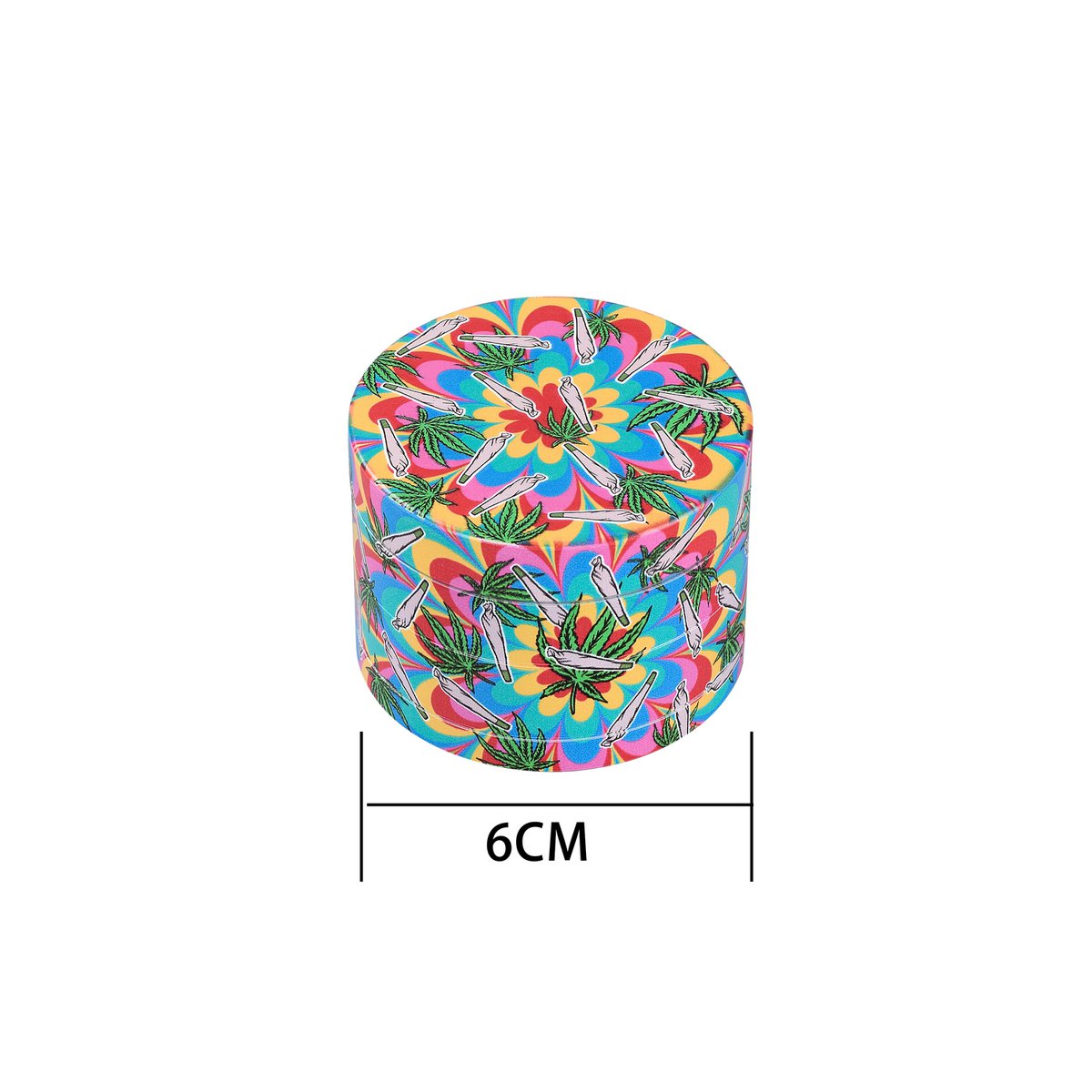 Display 6 pieces spice mills - Multicolored Leaves