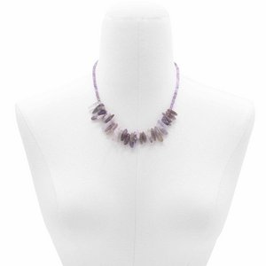 Longstone edelsteen ketting - Amethist