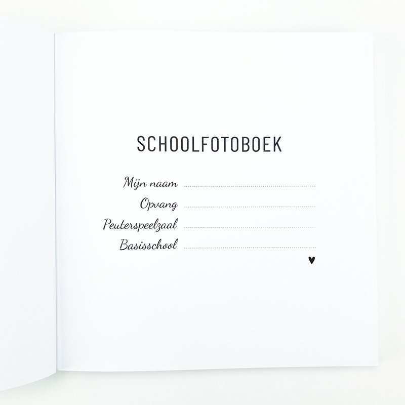 Skolefoto udfyldningsbog - 12 års skolebilleder