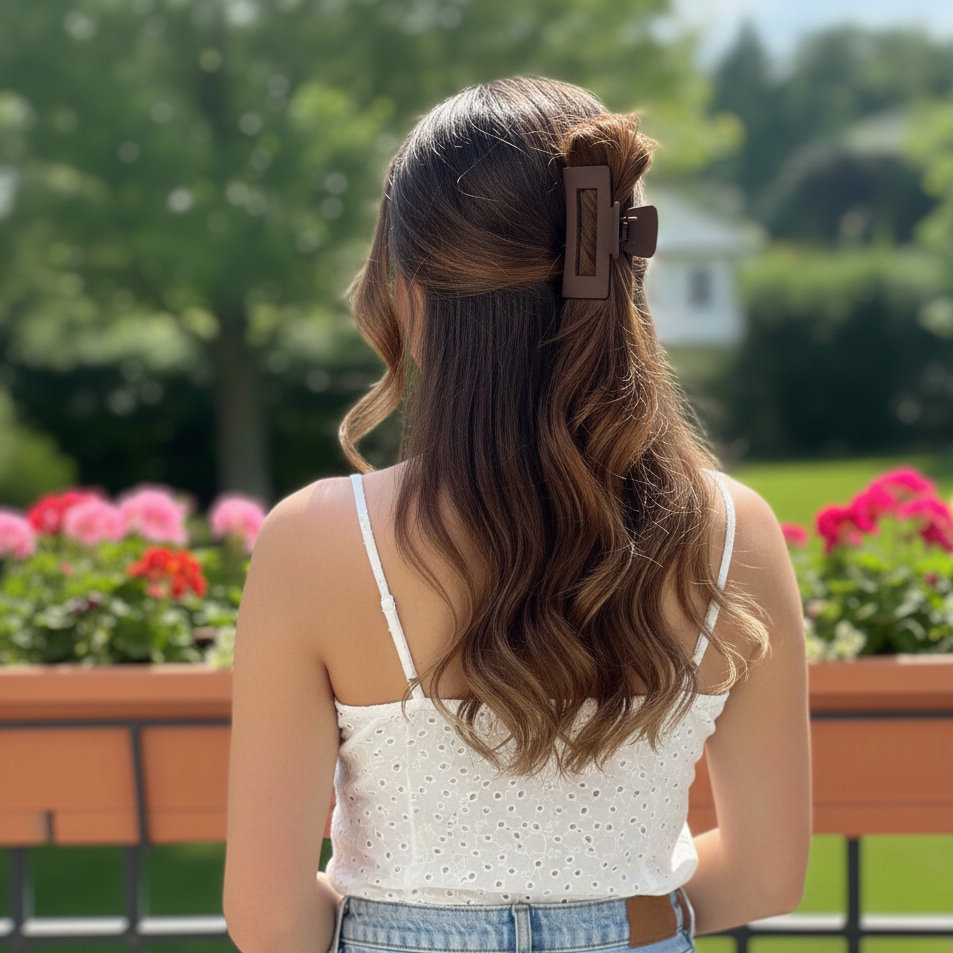 YOSMO Medium Hair Clip – Premium Cellulose Acetate – Durable & Strong Grip