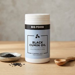 Big Food - Black Cumin Oil Softgels - 90 stk