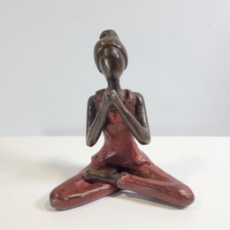 Bronze-Skulptur Yoga "Danielle" | by Hamidou | verschiedene Farben und Größen