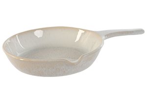 GEËMALISEERDE AARDEWERK KOEDPAN 31X20,5X4 SERVEERWIT PC209494
