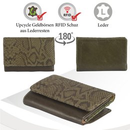 Sunsa Damen Geldbörse. Leder Geldbeutel. Portemonnaie mit RFID Schutz. Brieftasche aus Leder. Große Geldbörse für Frauen mit vielen Kreditkartenfächern- Wallet für Damen, Geschenkidee