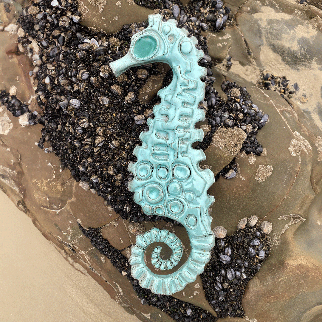 Ceramic Wall Art Seahorse