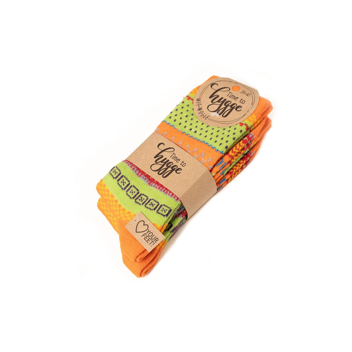 2 Paar 45% Wollsocken Bunt s Design 2 Paar