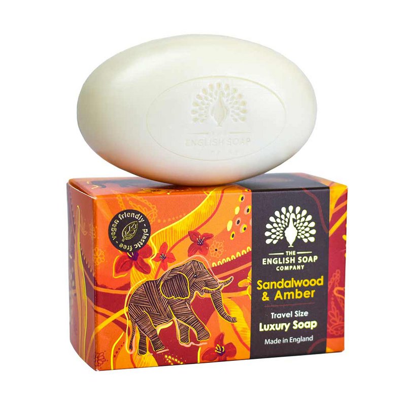 ENGLISH SOAP C° 100g Travel Soap - Sandalwood & Amber