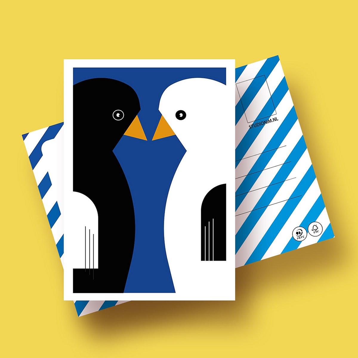 LOVEBIRDS | FSC® postcards | Dutch Design