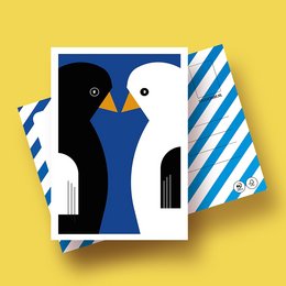 LOVEBIRDS | FSC® postcards | Dutch Design