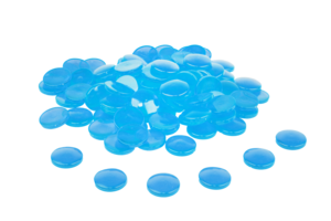 Wissner® 100 muggle stones Ø 20 mm, blue nuggets made of re-plastic, frosted & robust, for tinkering, learning and decorating copy 1