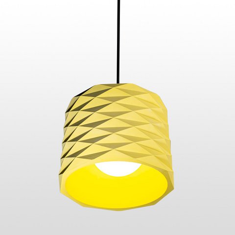 Yellow Color Concrete Pendant Lighting