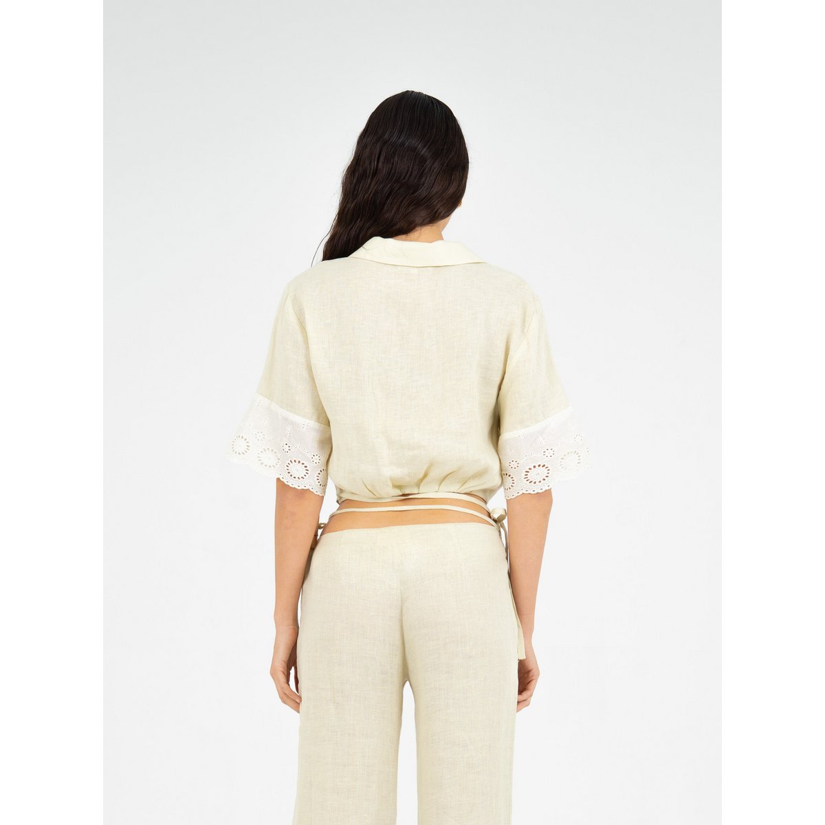 Aurora linnen beige top