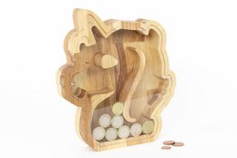 Sparschwein, Holzsparschwein Einhorn