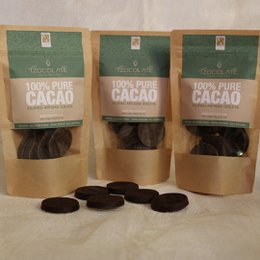 Tableya artigianale filippino di cacao puro al 100%.